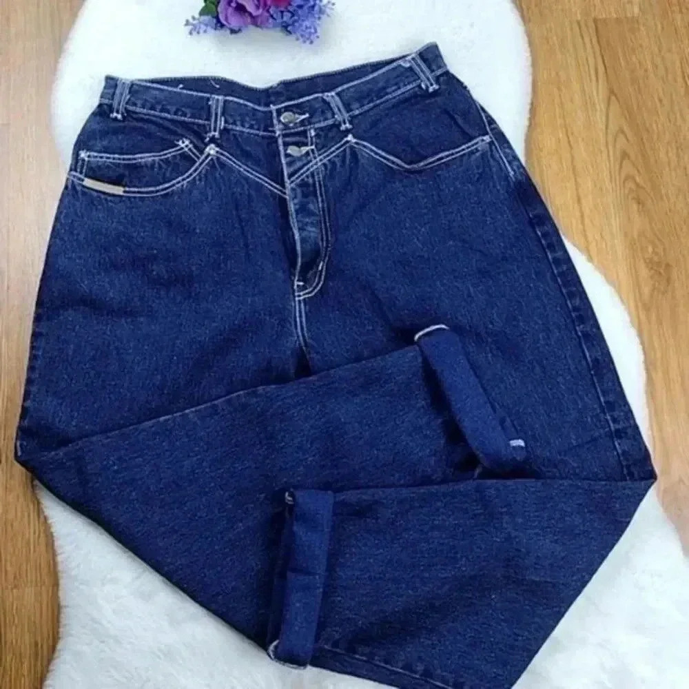 90s Vintage Gitano Mom Jeans  Tapered Leg Relaxed Fit True High Rise Classic Mom